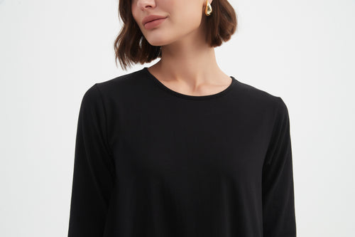 Tirelli Drop Waist Combi Dress Black