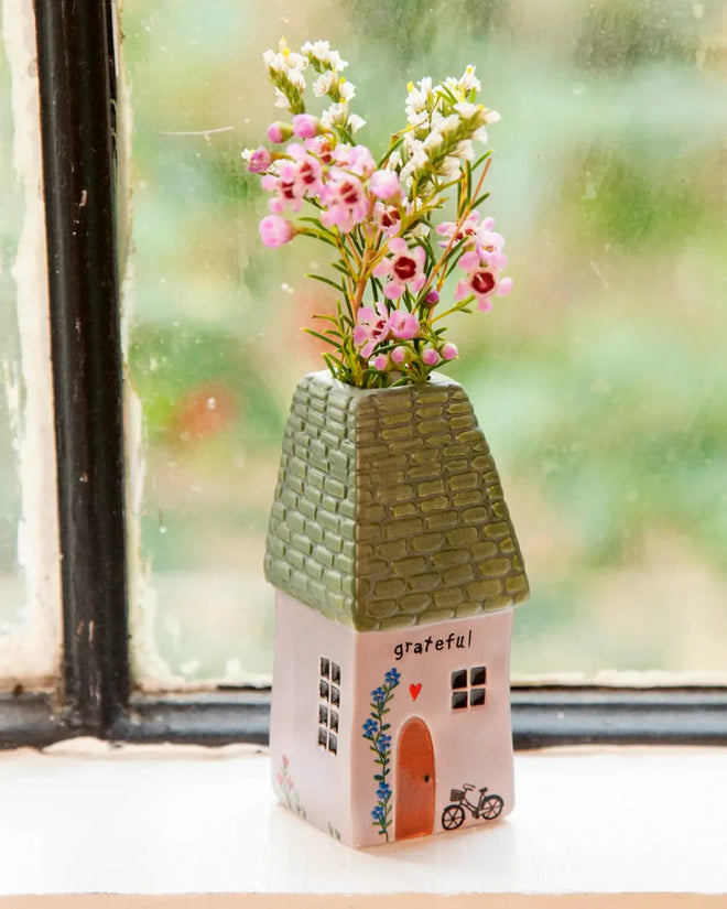 Cottage Bud Vase Grateful
