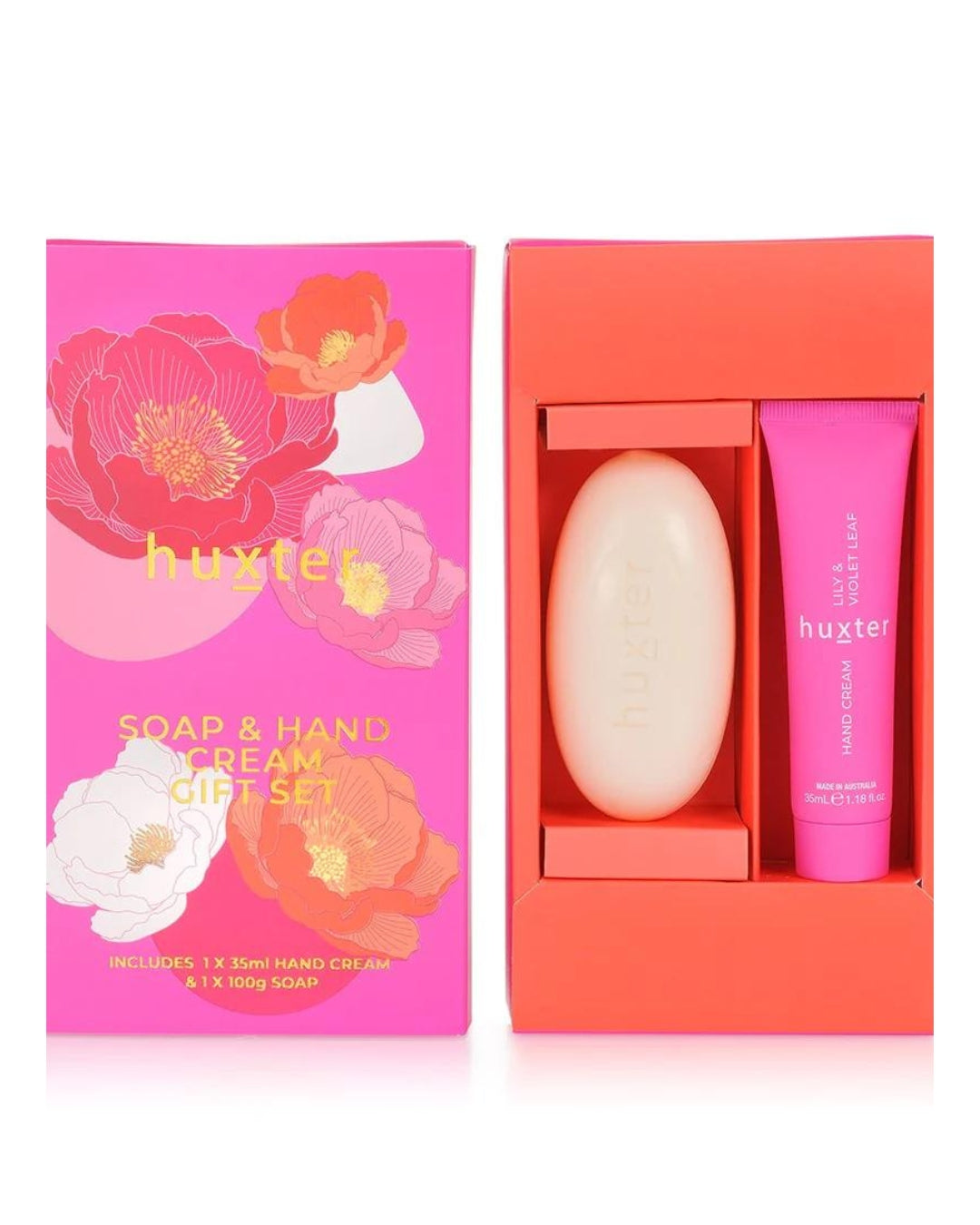 Huxter Soap and Hand Cream Gift Box Lily and Violet Leaf – Chambers