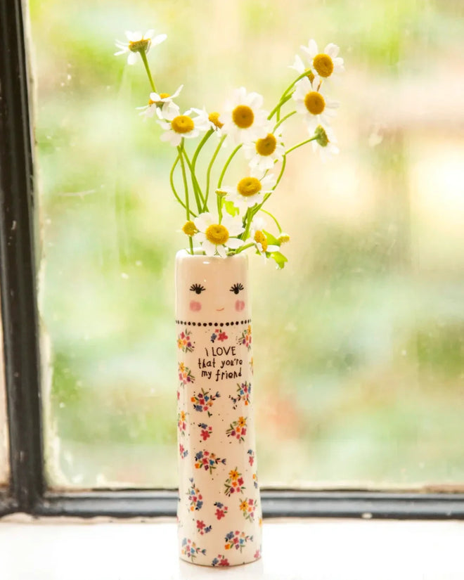 I Love Friend Bud Vase