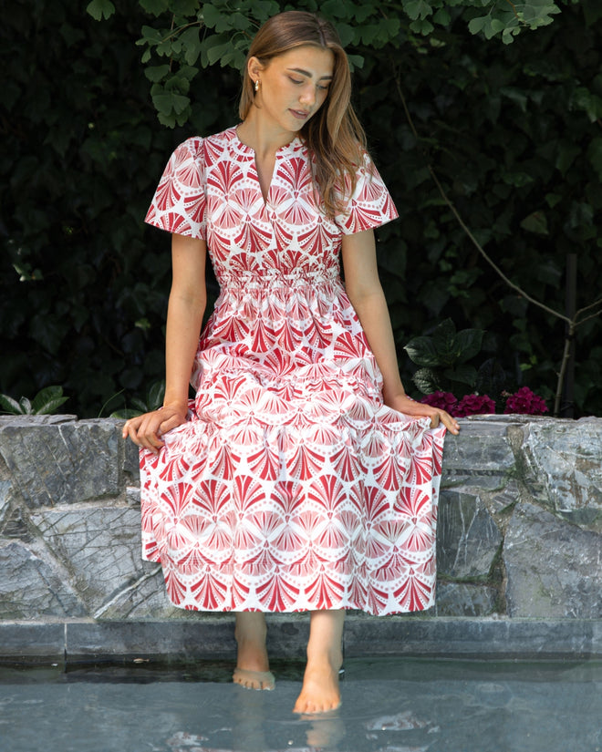 Stella and Gemma Vittoria Dress Sorbet in Sicily