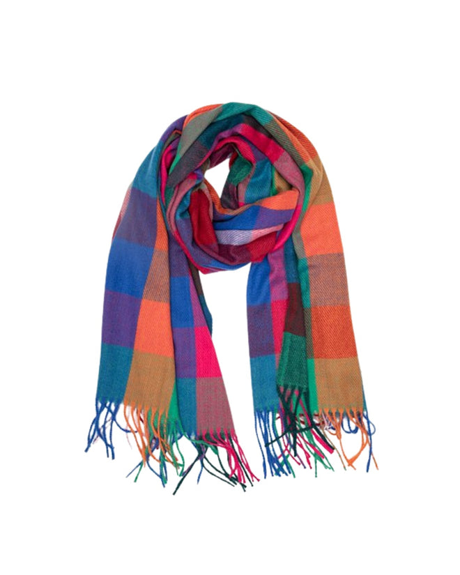 Antler Colourful Check Scarf