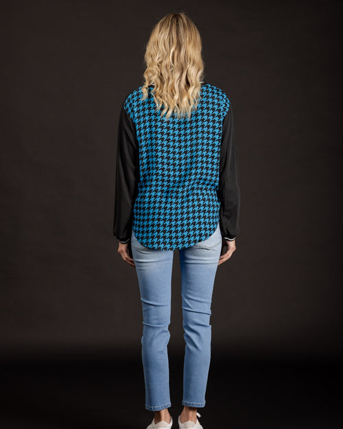 Mi Moso Charlie Top Houndstooth