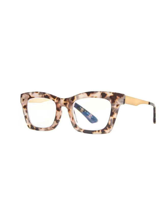 Queen of the Foxes Reader Glasses Test Your Mettle Tort Grey