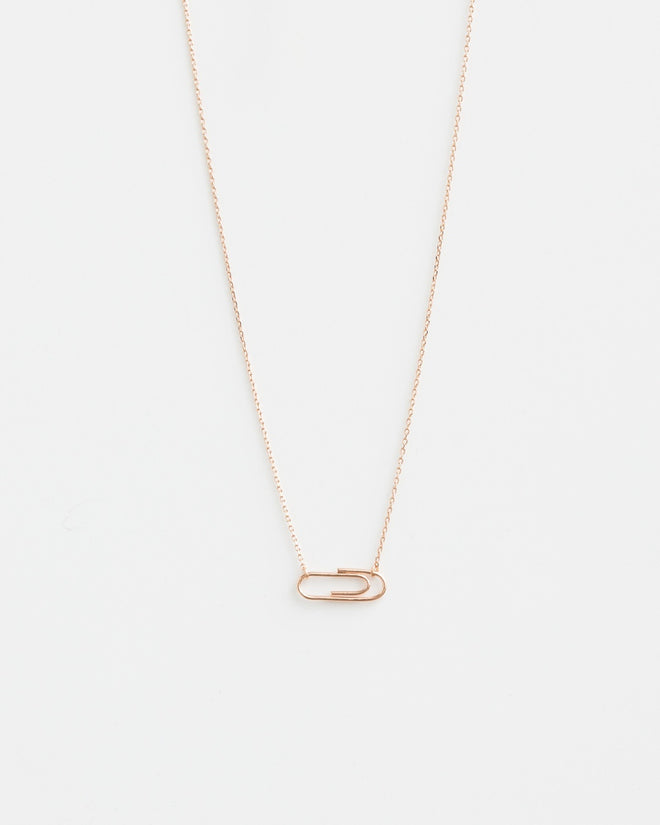 Stella and Gemma Necklace Rose Gold Clip