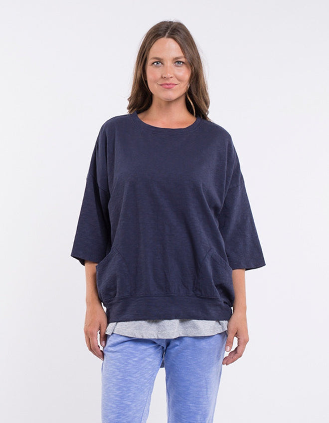 Elm Mazie Sweatshirt/T Shirt Navy