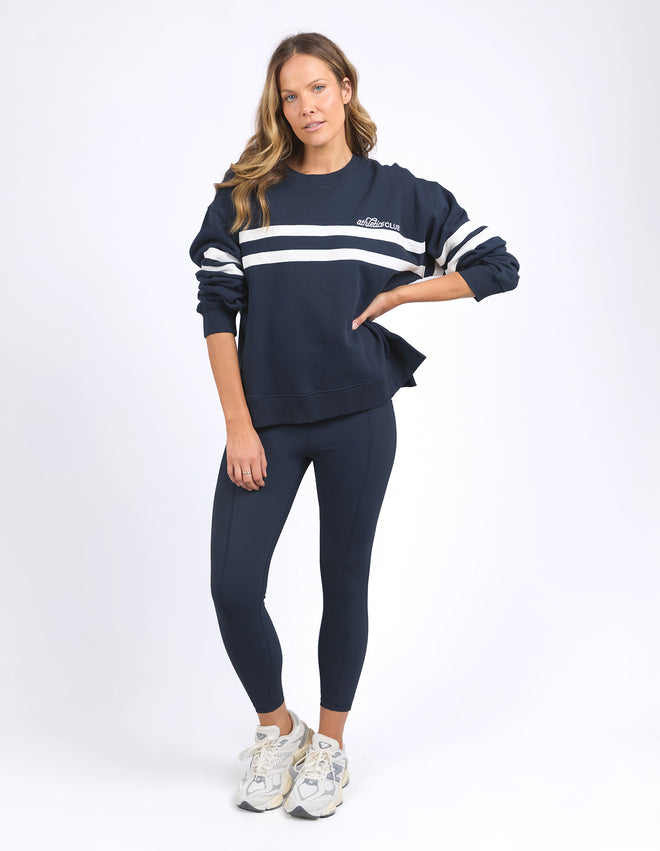 Foxwood Club Crew Sweatshirt Navy