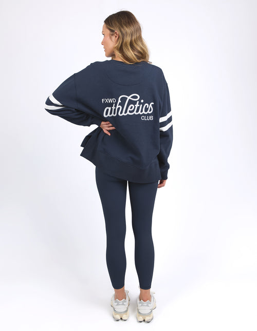 Foxwood Club Crew Sweatshirt Navy