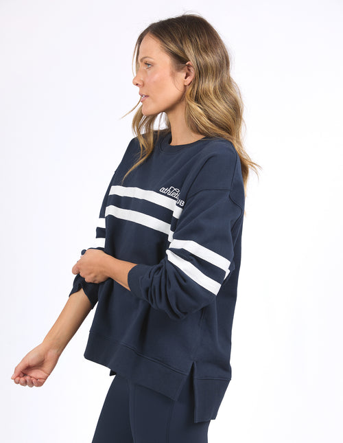 Foxwood Club Crew Sweatshirt Navy