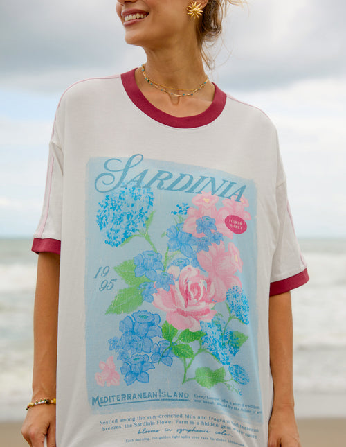 Foxwood Studio Series Mediterranean Posy T Shirt White