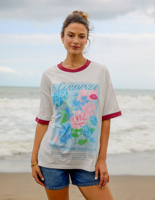 Foxwood Studio Series Mediterranean Posy T Shirt White