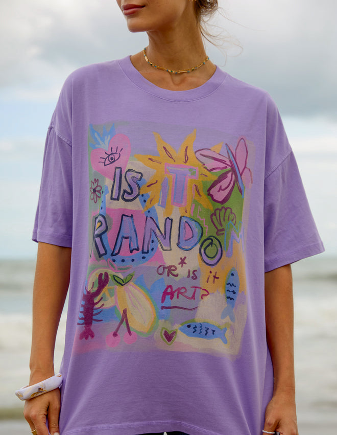 Foxwood Studio Series Random and Art T Shirt Lavender