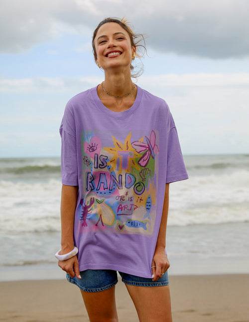 Foxwood Studio Series Random and Art T Shirt Lavender