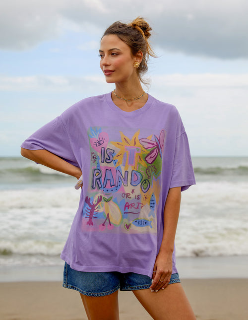 Foxwood Studio Series Random and Art T Shirt Lavender