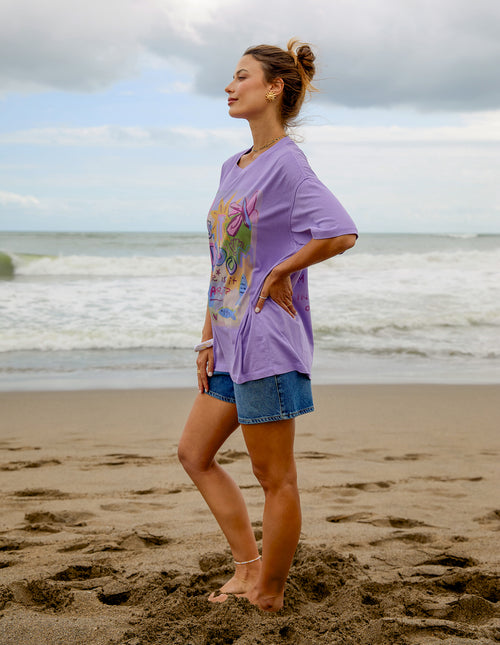 Foxwood Studio Series Random and Art T Shirt Lavender