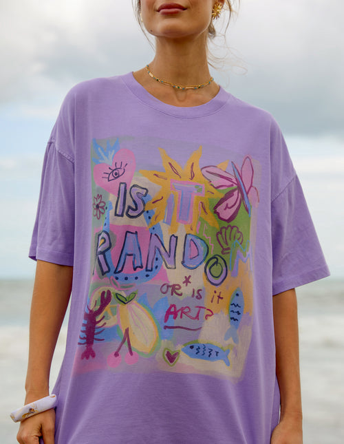 Foxwood Studio Series Random and Art T Shirt Lavender