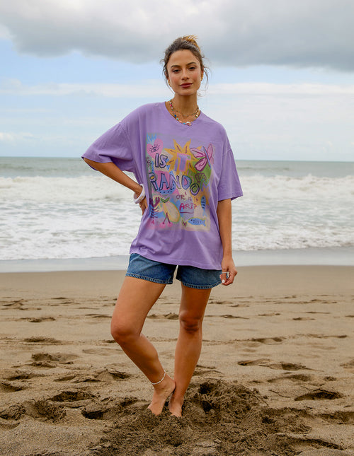 Foxwood Studio Series Random and Art T Shirt Lavender