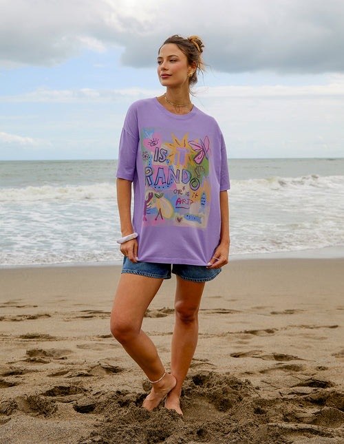 Foxwood Studio Series Random and Art T Shirt Lavender