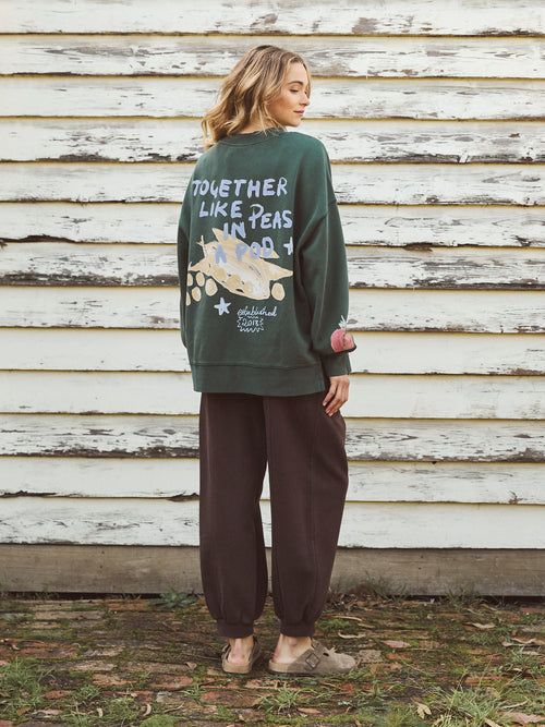 Foxwood Studio Series Farm Studio Crew Sweatshirt Clover Green