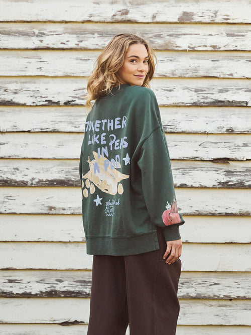 Foxwood Studio Series Farm Studio Crew Sweatshirt Clover Green