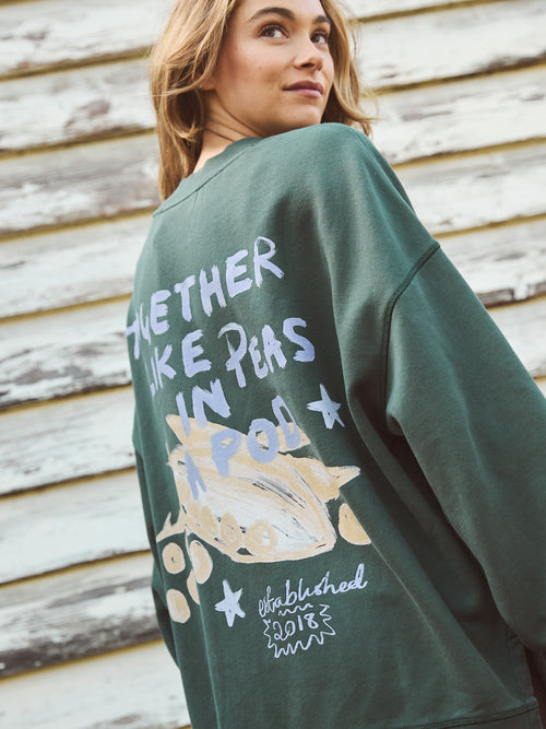 Foxwood Studio Series Farm Studio Crew Sweatshirt Clover Green