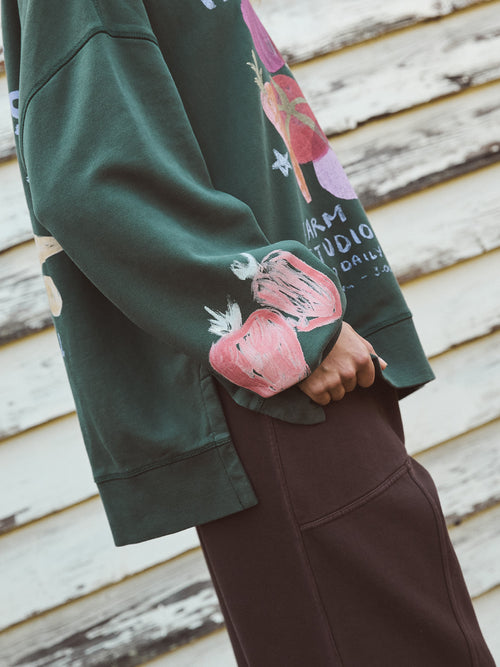 Foxwood Studio Series Farm Studio Crew Sweatshirt Clover Green