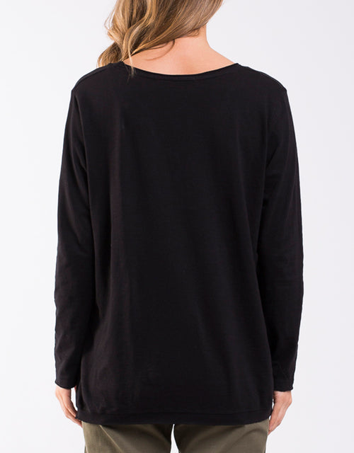 Foxwood Highline V Neck Top Black