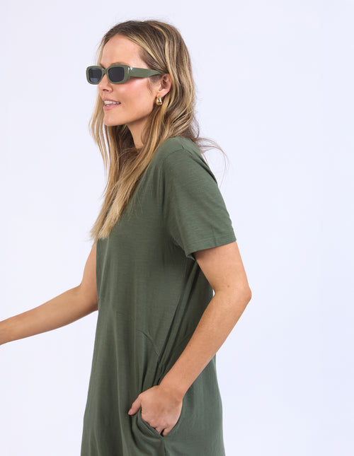 Foxwood Bay Dress Khaki