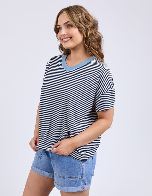 Elm Liv Vee Tee Navy