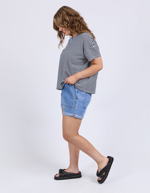 Elm Liv Vee Tee Navy