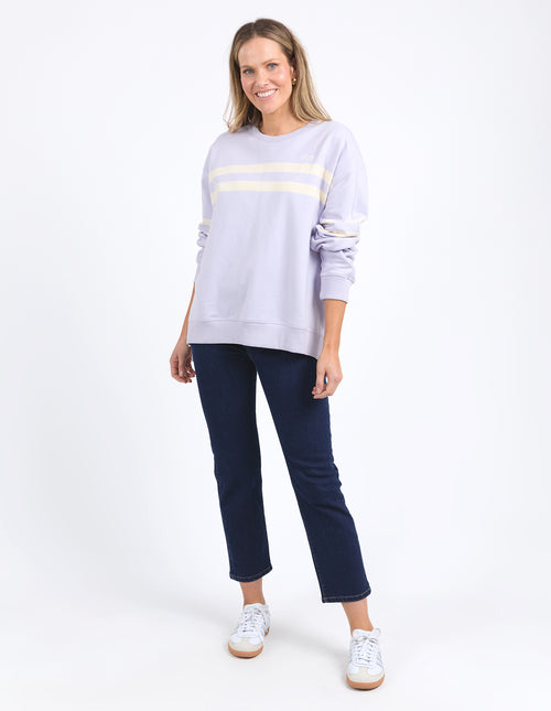 Elm Adora Crew Sweatshirt Dusty Lilac
