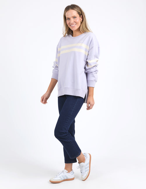 Elm Adora Crew Sweatshirt Dusty Lilac