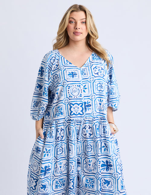 PREORDER - Elm Dolce Tile Midi Dress DUE SEPTEMBER