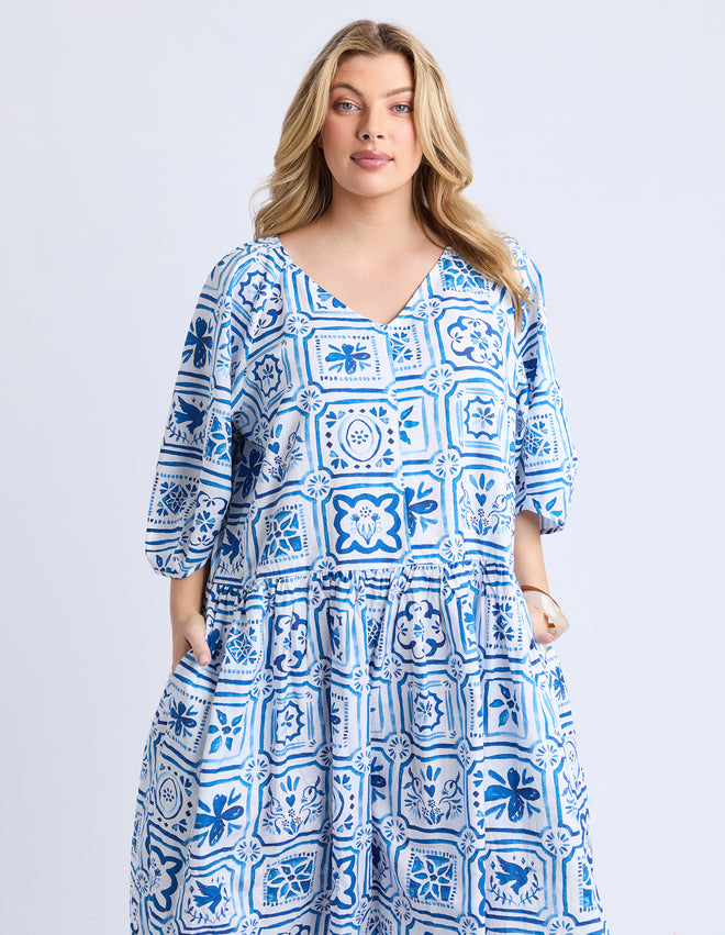 PREORDER - Elm Dolce Tile Midi Dress DUE SEPTEMBER