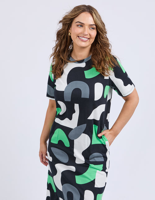 Elm Stijl  Dress Abstract Yardage