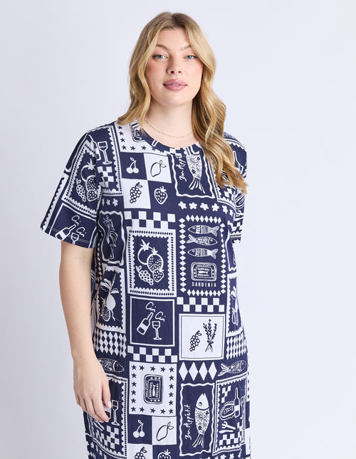 Elm Chin Chin Dress Navy