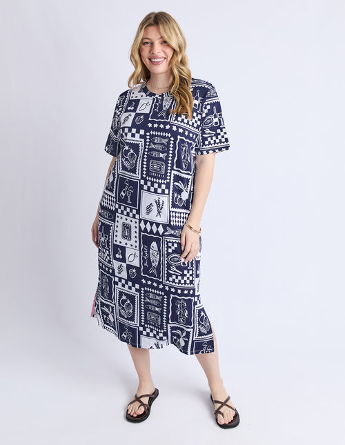 Elm Chin Chin Dress Navy