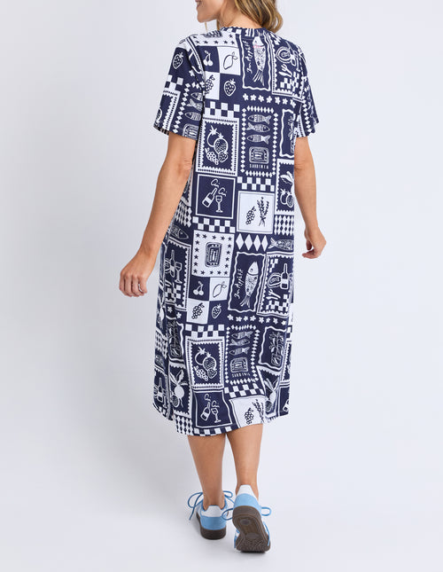 Elm Chin Chin Dress Navy