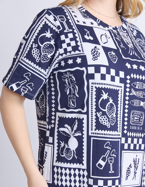 Elm Chin Chin Dress Navy