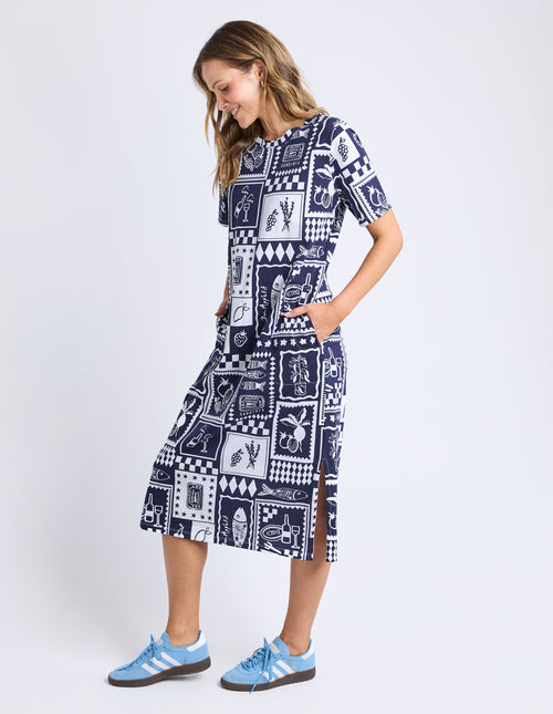 Elm Chin Chin Dress Navy
