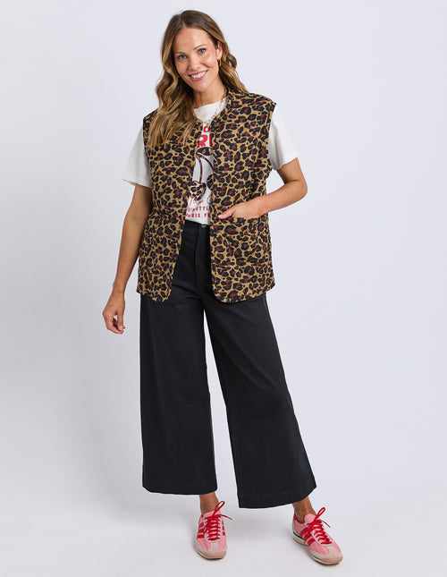 Elm Saskia Vest Leopard Print