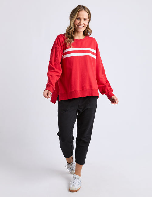Elm Amelie Crew Sweatshirt Cranberry