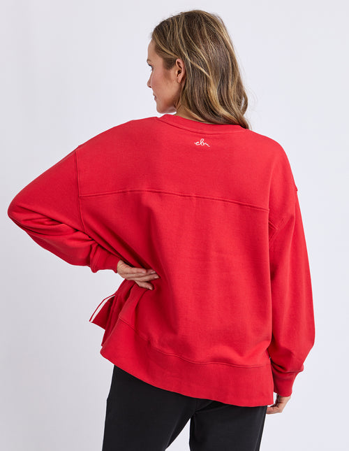 Elm Amelie Crew Sweatshirt Cranberry