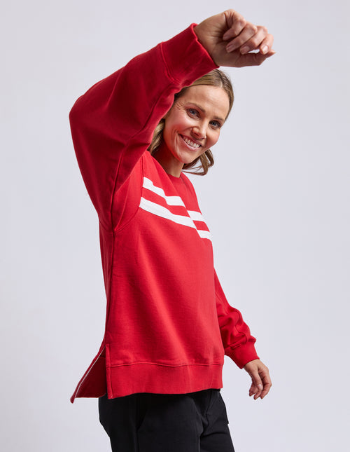 Elm Amelie Crew Sweatshirt Cranberry