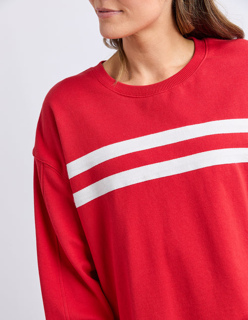 Elm Amelie Crew Sweatshirt Cranberry