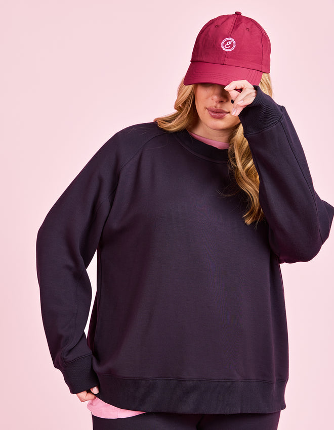 Elm Panel Crew Sweatshirt Midnight Navy