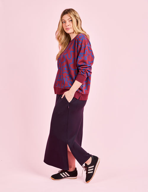 Elm Freedom Skirt Midnight Navy