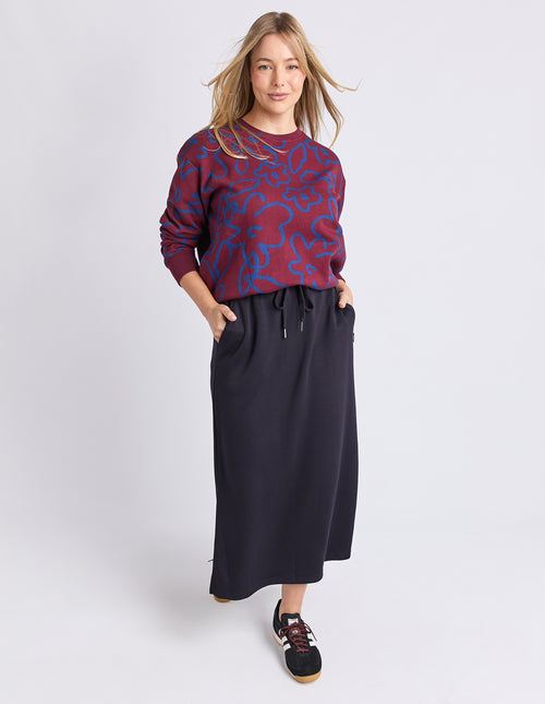 Elm Freedom Skirt Midnight Navy