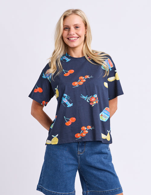Elm Market T Shirt Navy