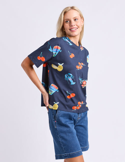 Elm Market T Shirt Navy